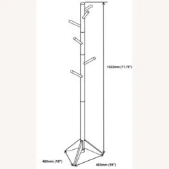 Other Coat Rack Constructed In Walnut Rubberwood Finish -Othe Furniture Shop 1500 1500 frame 0 6369