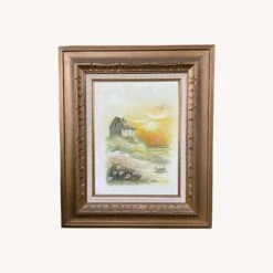 Vintage Signed By Artist Wood Framed Oil Painting -Othe Furniture Shop 1500 1500 frame 0 6449