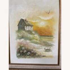 Vintage Signed By Artist Wood Framed Oil Painting -Othe Furniture Shop 1500 1500 frame 0 6452