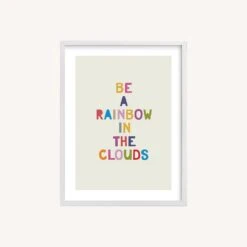 Minted Rainbow In A Cloud Wall Art By Hanna Mac -Othe Furniture Shop 1500 1500 frame 0 6468