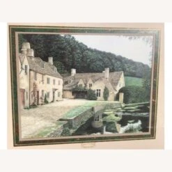 Large Country Cottage Wall Art By Tom Caldwell
