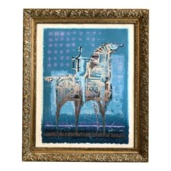 Other Vintage Print "Night Rider" 1980's Modernist 80s -Othe Furniture Shop 1500 1500 frame 0 6508