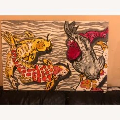 Art Painting Of "Koi Fish " With Signature -Othe Furniture Shop 1500 1500 frame 0 6549