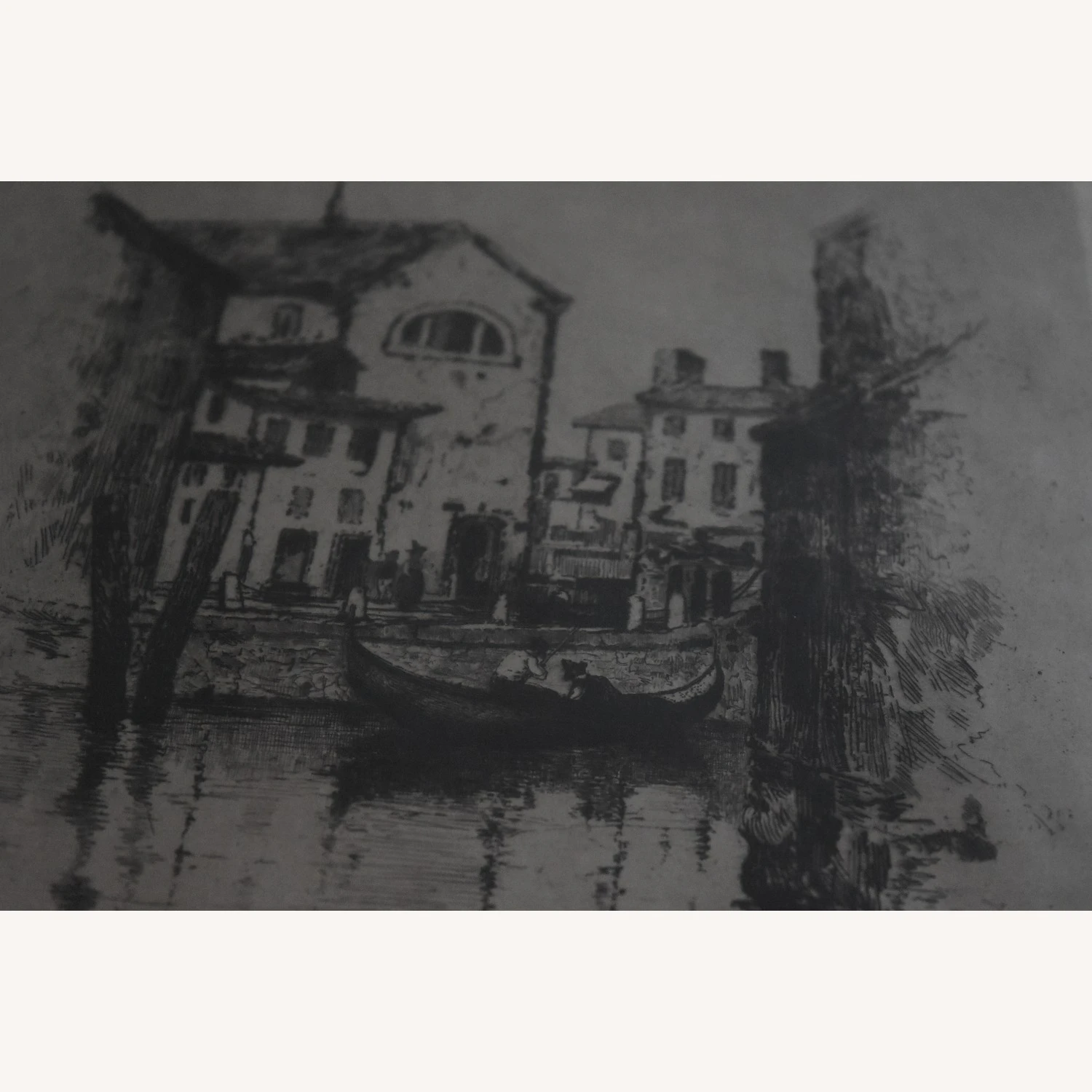 Other James J. Calahan - Venice Canal Etching Signed 7 Other James J. Calahan - Venice Canal Etching Signed - Image 5