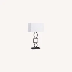 Other Table Lamp In White Shade & Black Metal Finish -Othe Furniture Shop 1500 1500 frame 0 658