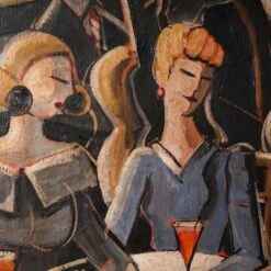 Francois Chabrier Deux Femmes Au Cafe Oil Painting -Othe Furniture Shop 1500 1500 frame 0 6600