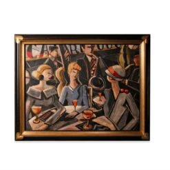 Francois Chabrier Deux Femmes Au Cafe Oil Painting -Othe Furniture Shop 1500 1500 frame 0 6603