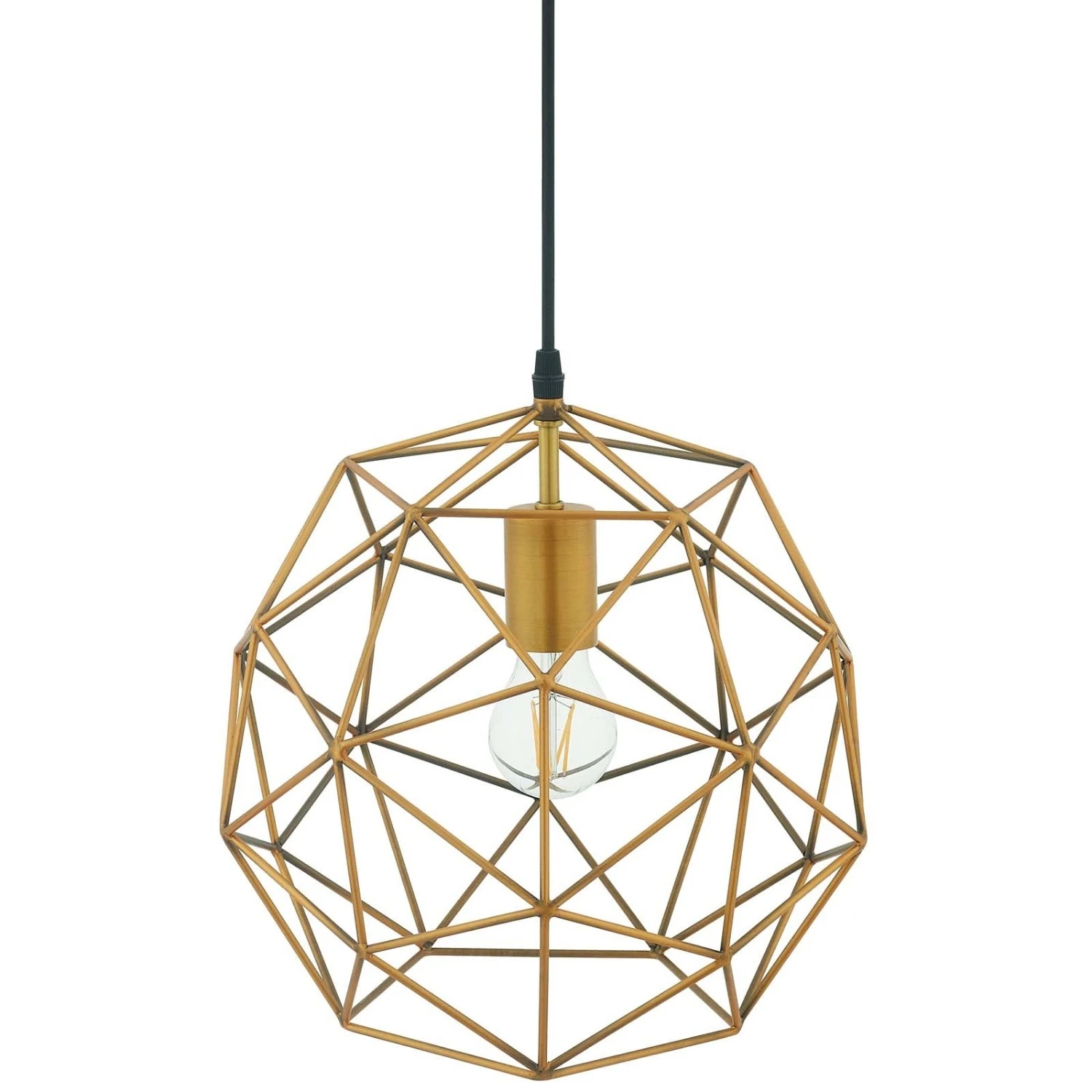 Other Pendant Light In Geometric Antique Brass Finish 4 Other Pendant Light In Geometric Antique Brass Finish - Image 2