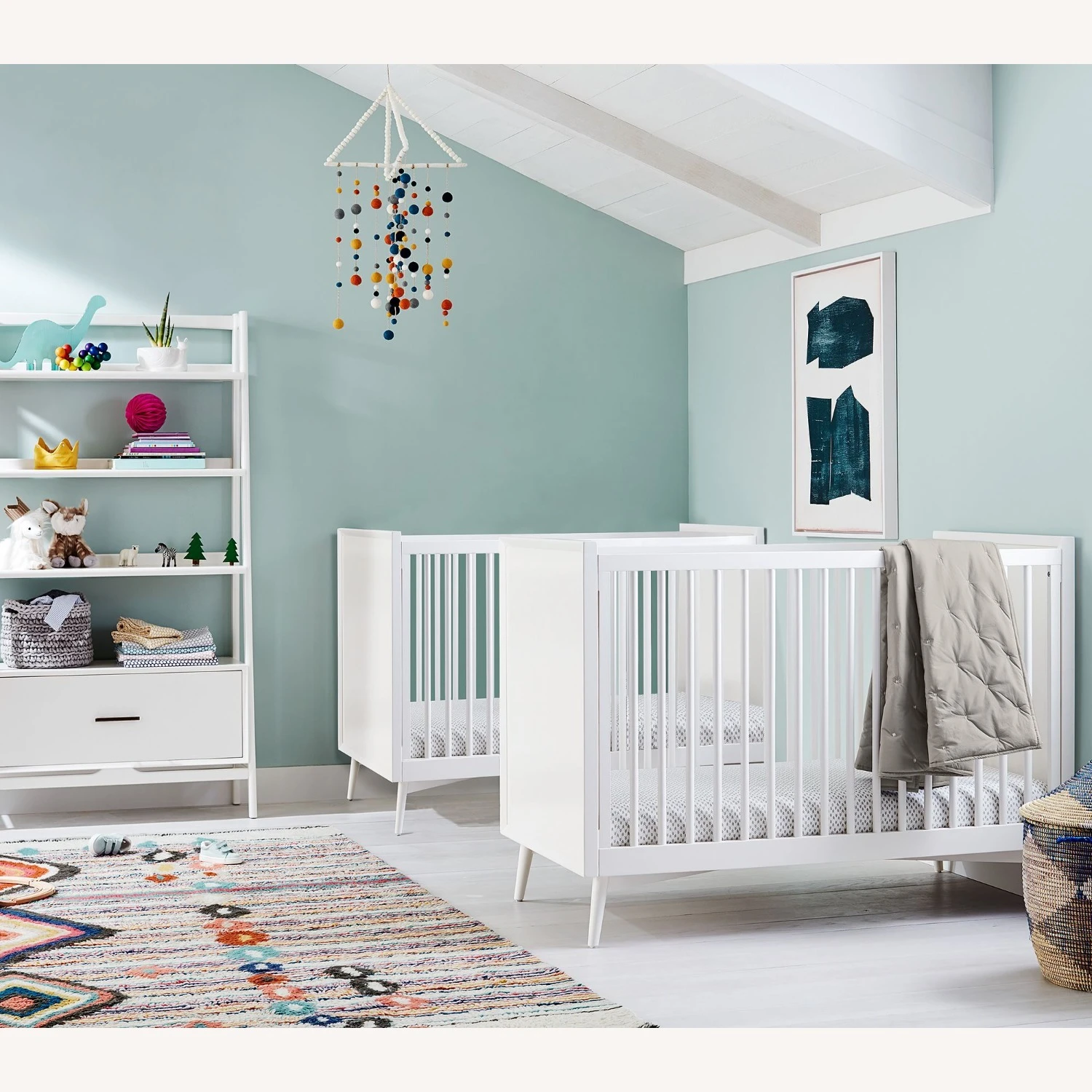 Pottery Barn West Elm X Pbk Felted Pom-Pom Mobile 4 Pottery Barn West Elm X Pbk Felted Pom-Pom Mobile - Image 2