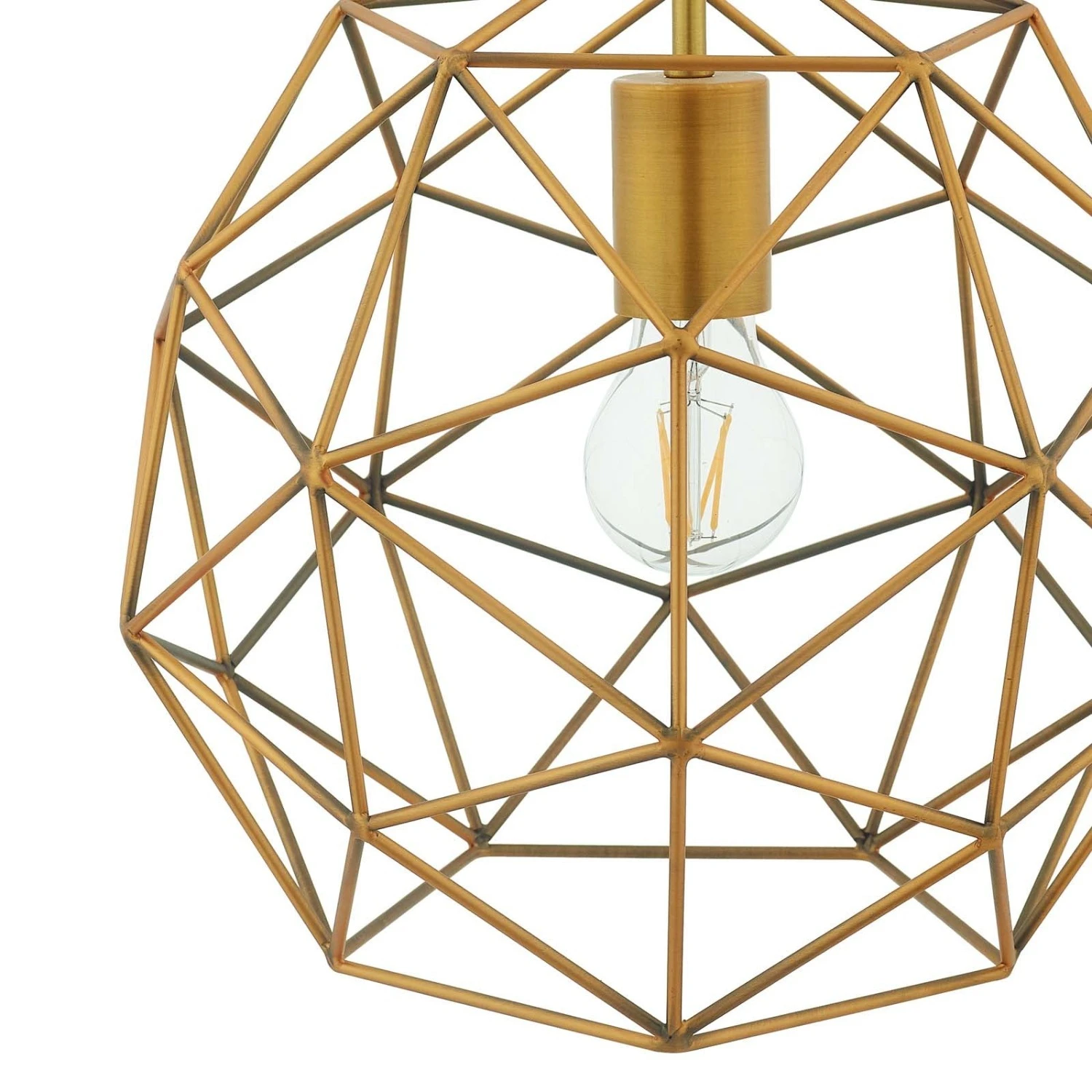 Other Pendant Light In Geometric Antique Brass Finish 8 Other Pendant Light In Geometric Antique Brass Finish - Image 6