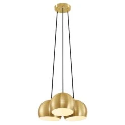 Other 3-Light Metal Pendant Light In Satin Brass -Othe Furniture Shop 1500 1500 frame 0 675