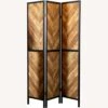 Other 3-Panel Screen In Rustic Tobacco & Black Finish -Othe Furniture Shop 1500 1500 frame 0 6802