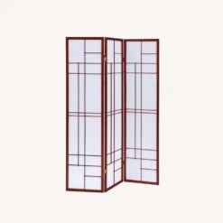 Other 3-Panel Screen In White Paper W/Cherry Wood Finish -Othe Furniture Shop 1500 1500 frame 0 6836