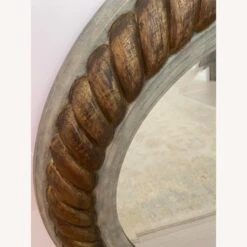 Round Wood & Resin Gold Rope And Blue Green Mirror -Othe Furniture Shop 1500 1500 frame 0 6866