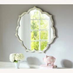 Pottery Barn Silver Leaf Petal Mirror -Othe Furniture Shop 1500 1500 frame 0 6906