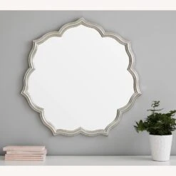 Pottery Barn Silver Leaf Petal Mirror -Othe Furniture Shop 1500 1500 frame 0 6908