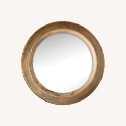 Pottery Barn Kora Antique Nickel Round Wall Mirror -Othe Furniture Shop 1500 1500 frame 0 6919