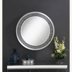 Other Wall Mirror In Silver Finish W/ LED Switch -Othe Furniture Shop 1500 1500 frame 0 6932