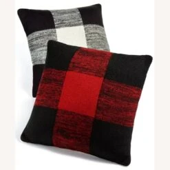 Martha Stewart Sweater Pillow In Buffalo Plaid
