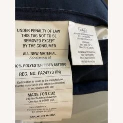 CB2 Jersey Interknit Navy Pillow -Othe Furniture Shop 1500 1500 frame 0 6969