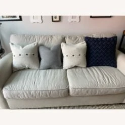 CB2 Jersey Interknit Navy Pillow -Othe Furniture Shop 1500 1500 frame 0 6970