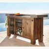 Pottery Barn Abbott Concrete Ultimate Outdoor Bar