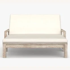 Pottery Barn Indio Wood Double Chaise