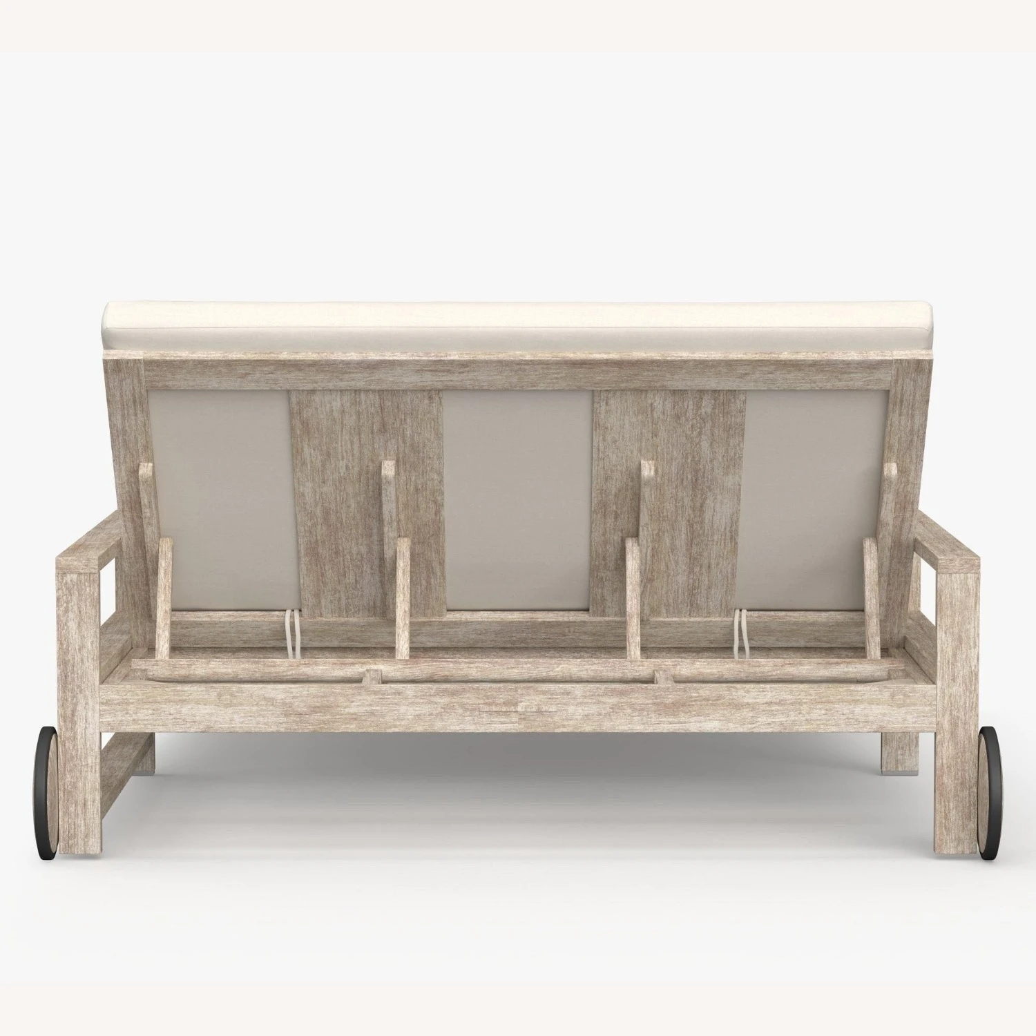 Pottery Barn Indio Wood Double Chaise 6 Pottery Barn Indio Wood Double Chaise - Image 4