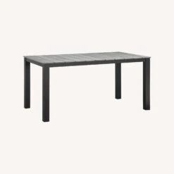 Other 63" Outdoor Dining Table In Brown Base & Gray Wood 13 Other 63" Outdoor Dining Table In Brown Base & Gray Wood -Othe Furniture Shop 1500 1500 frame 0 7091