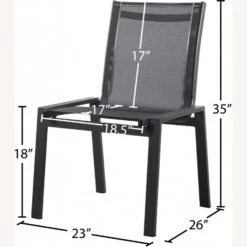 Other Outdoor Dining Chair In Black Waterproof Fabric -Othe Furniture Shop 1500 1500 frame 0 7125