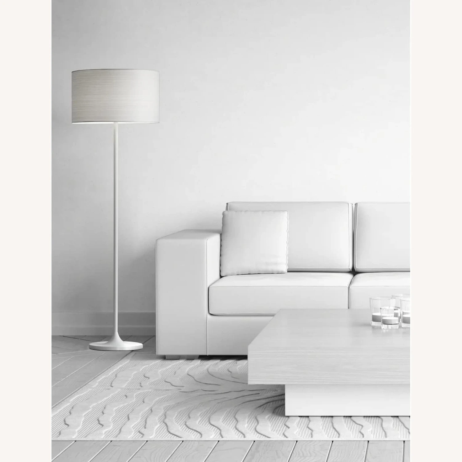 Modern White Floor Lamp 4 Modern White Floor Lamp - Image 2