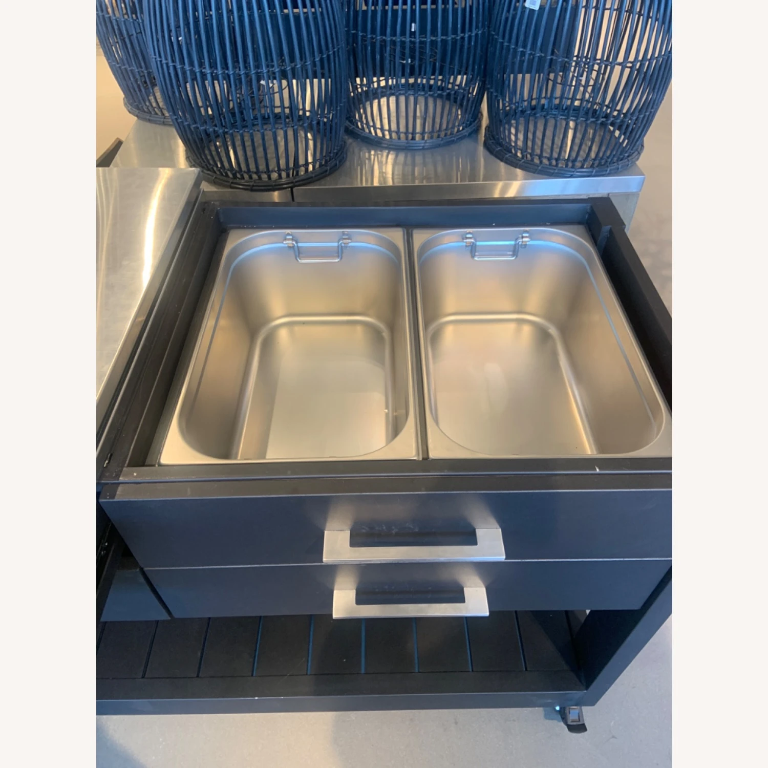 Pottery Barn Malibu Metal Outdoor Kitchen Island 3 Pottery Barn Malibu Metal Outdoor Kitchen Island