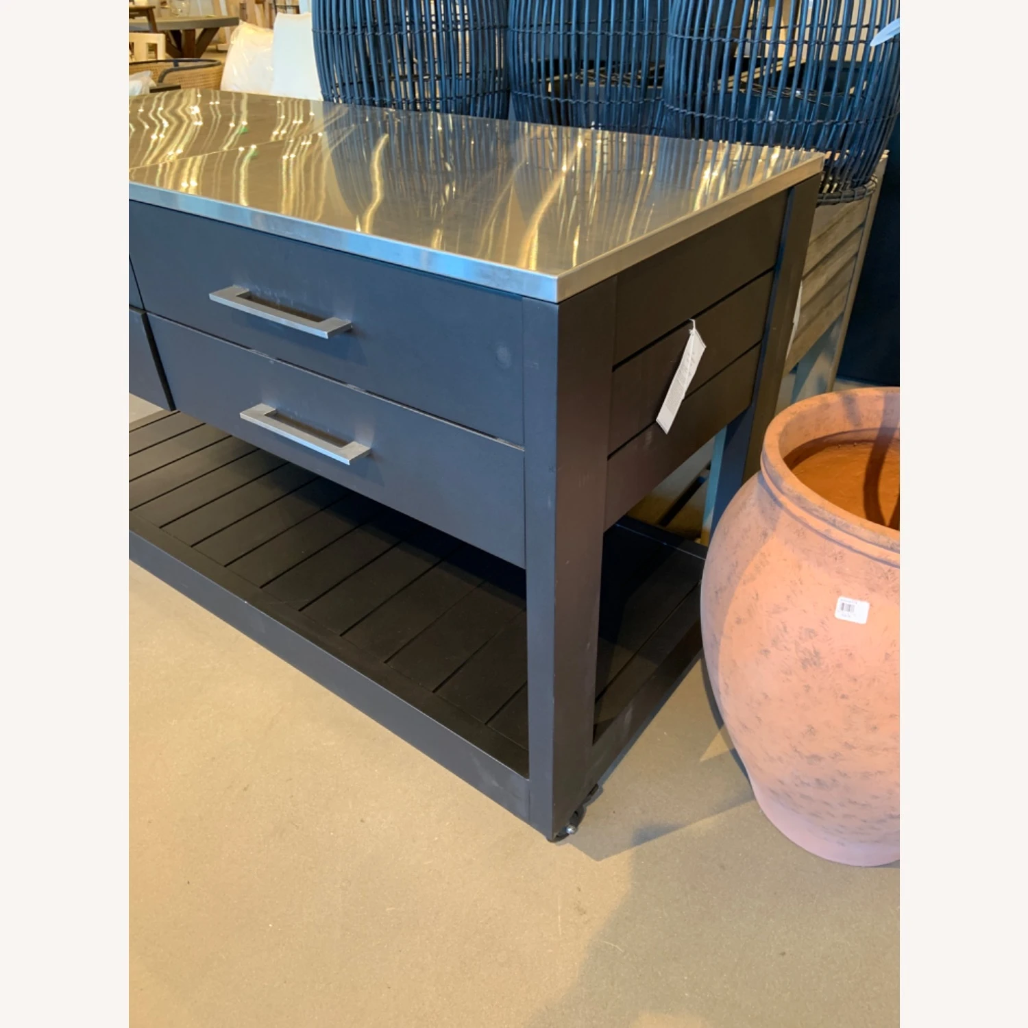 Pottery Barn Malibu Metal Outdoor Kitchen Island 14 Pottery Barn Malibu Metal Outdoor Kitchen Island - Image 12