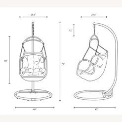 Other Outdoor Patio Swing Chair In Orange Fabric Cushion -Othe Furniture Shop 1500 1500 frame 0 7150