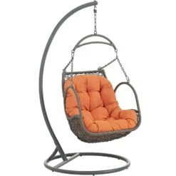 Other Outdoor Patio Swing Chair In Orange Fabric Cushion -Othe Furniture Shop 1500 1500 frame 0 7151
