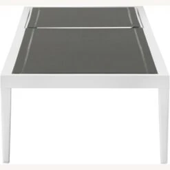 Other Outdoor Lounge Chair In Grey Fabric & White Frame -Othe Furniture Shop 1500 1500 frame 0 7183