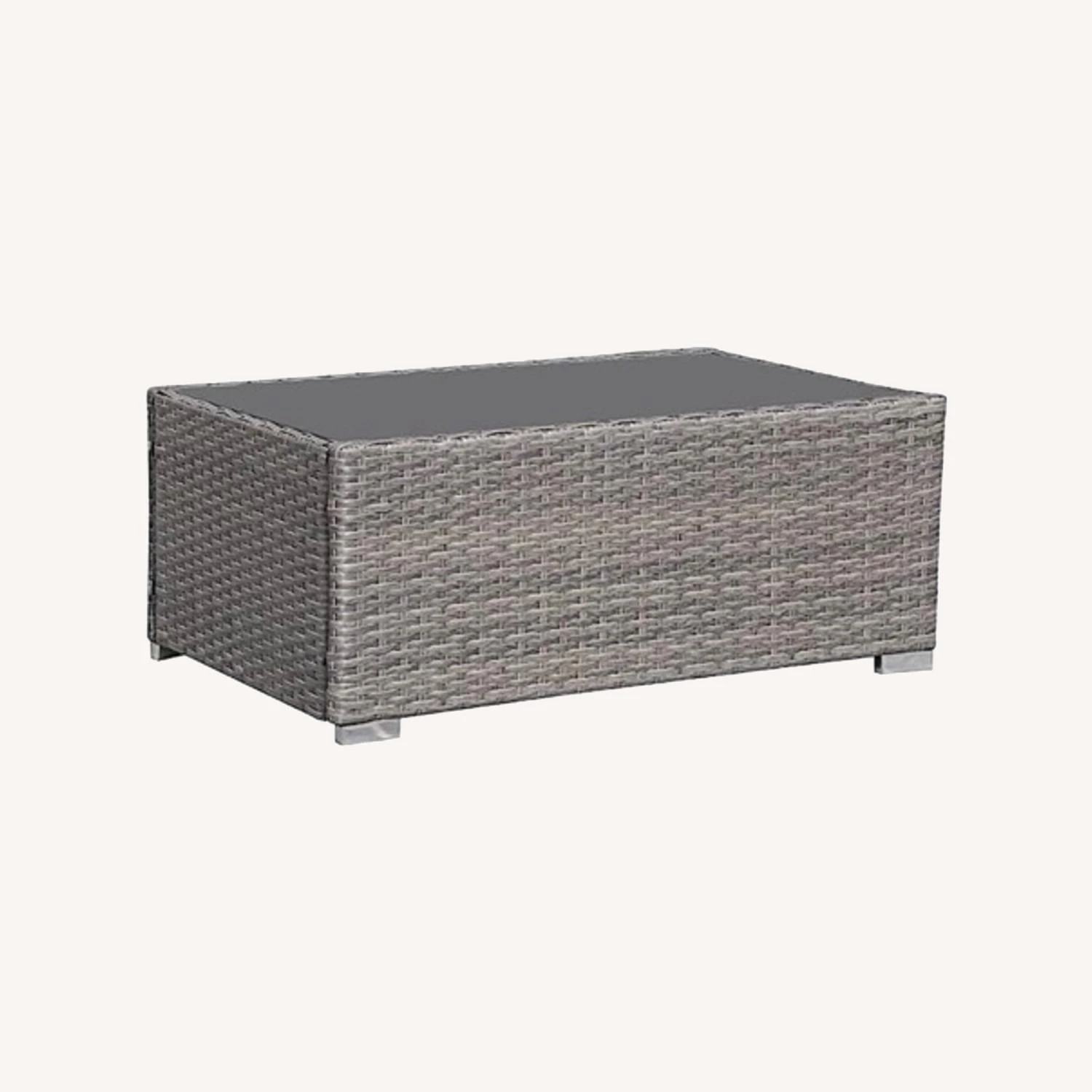 Other Wicker Table Wwith Glass 5 Other Wicker Table Wwith Glass - Image 3