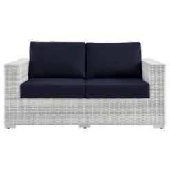 Other Outdoor Patio Loveseat In Light Gray & Navy Finish 16 Other Outdoor Patio Loveseat In Light Gray & Navy Finish -Othe Furniture Shop 1500 1500 frame 0 7269