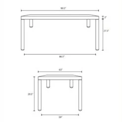 Other 90-Inch Outdoor Patio Dining Table In Espresso -Othe Furniture Shop 1500 1500 frame 0 7286