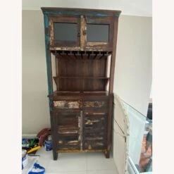 Unique Distressed Wood Bar Unit