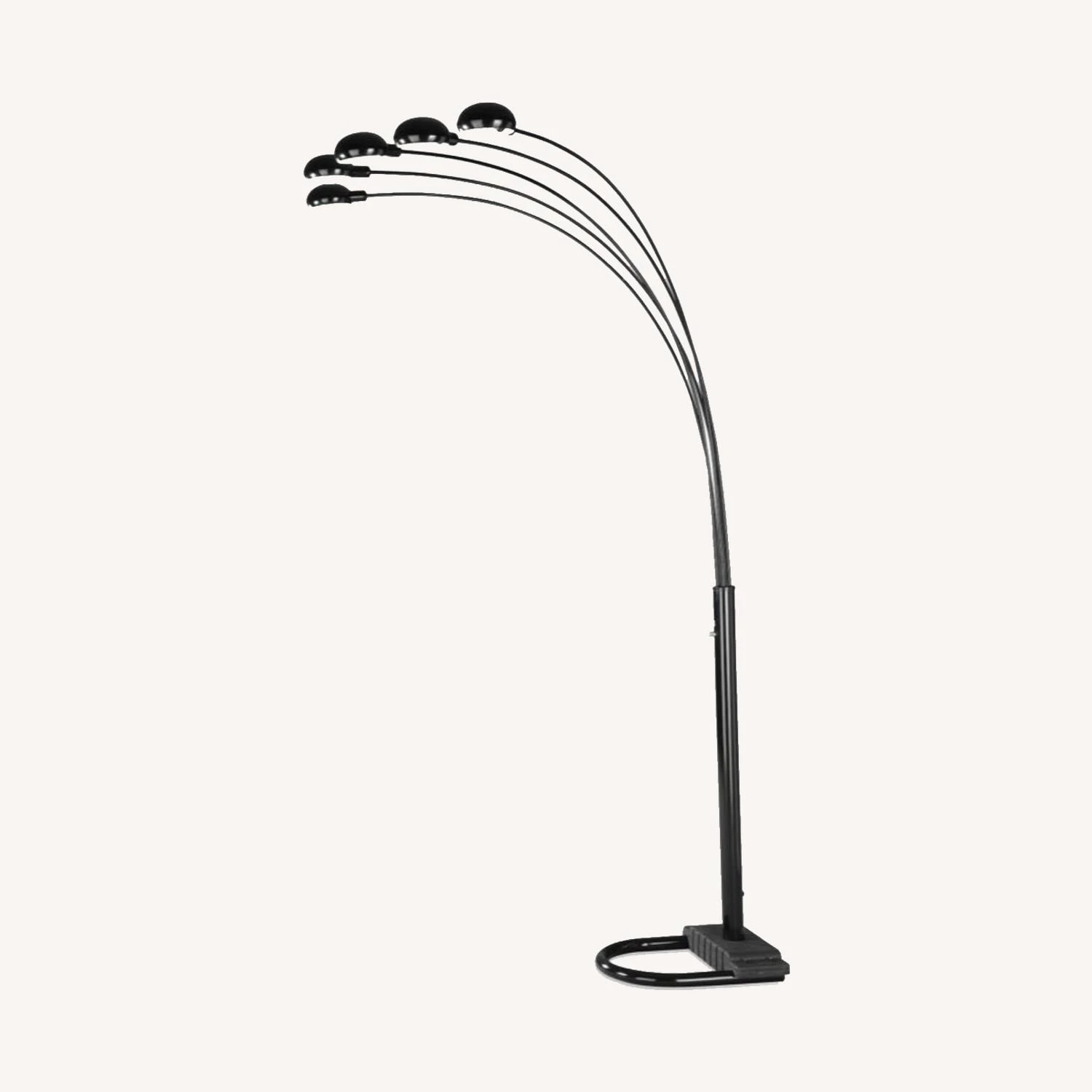 Other Floor Lamp W/ 5 Dome Shades In Satin Black Finish 3 Other Floor Lamp W/ 5 Dome Shades In Satin Black Finish