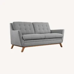 Other Mid-Century Style Loveseat In Gray Fabric -Othe Furniture Shop 1500 1500 frame 0 7384