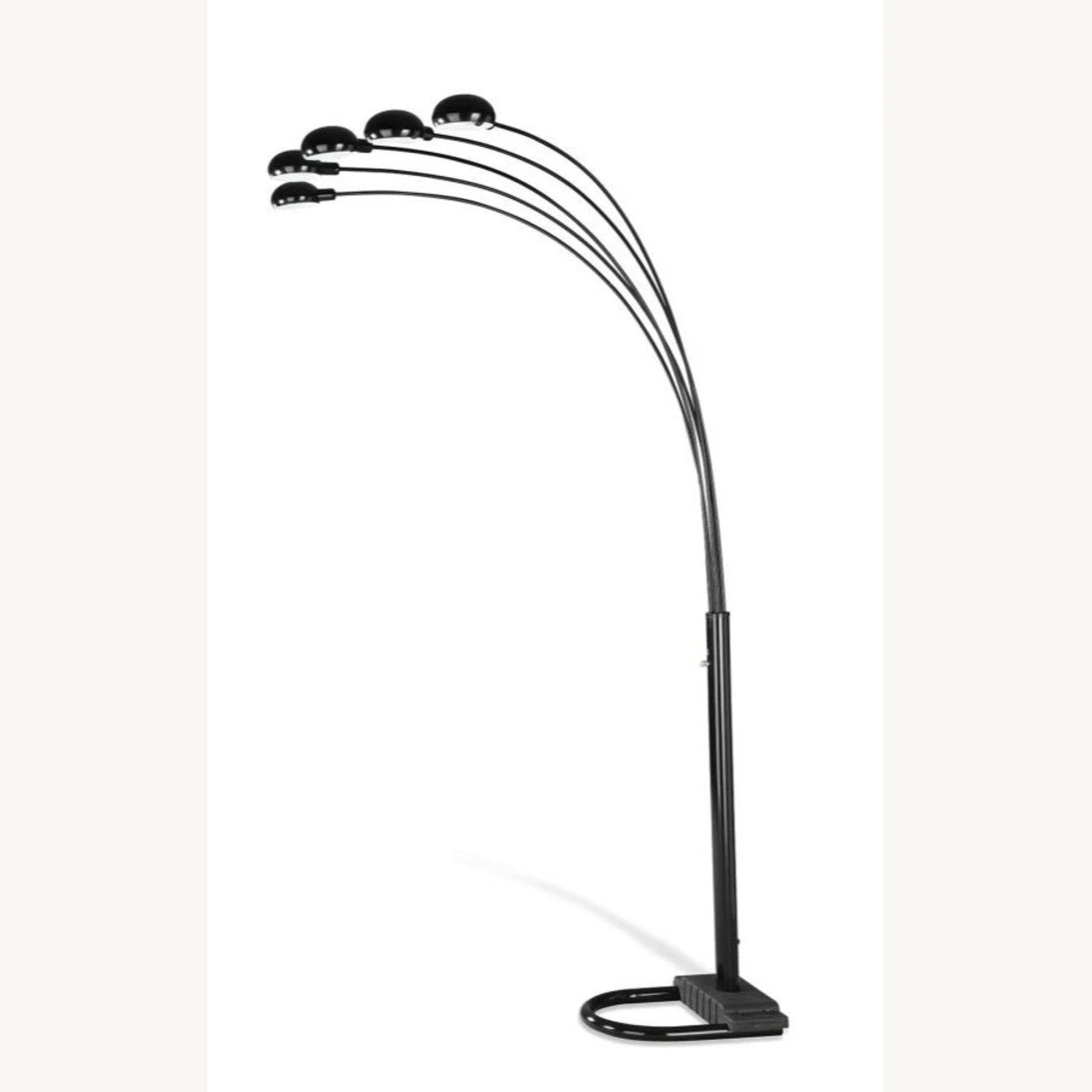 Other Floor Lamp W/ 5 Dome Shades In Satin Black Finish 4 Other Floor Lamp W/ 5 Dome Shades In Satin Black Finish - Image 2
