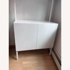 CB2 Stairway White Cabinet