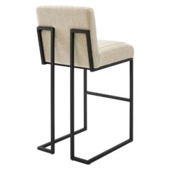 Other Bar Stool In Beige Fabric With Channel Tuftings -Othe Furniture Shop 1500 1500 frame 0 7439