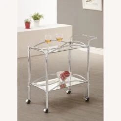 Other Serving Cart In Chrome Finish W/ 2-Tier Shelf 11 Other Serving Cart In Chrome Finish W/ 2-Tier Shelf -Othe Furniture Shop 1500 1500 frame 0 7442