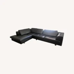 Roche Bobois Designer Leather Couch