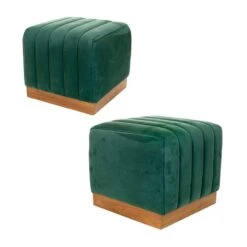 Other Pair Of Modern KLASP Home Nubuck Leather Ottomans -Othe Furniture Shop 1500 1500 frame 0 7465