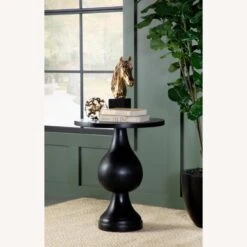Other Accent Table In Black Stain W/ Round Pedestal -Othe Furniture Shop 1500 1500 frame 0 7513