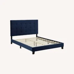 Other Full Bed In Midnight Blue Performance Velvet -Othe Furniture Shop 1500 1500 frame 0 7599